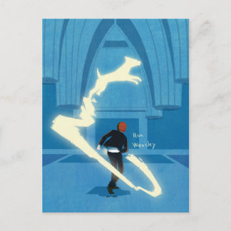 Ron Weasley Patronus Malerei Postkarte