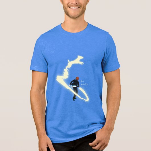Ron Weasley Patronus Malerei Tri-Blend Shirt (Vorderseite)