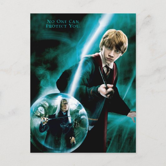 Ron Weasley und Lucius Malfoy Postkarte (Vorderseite)