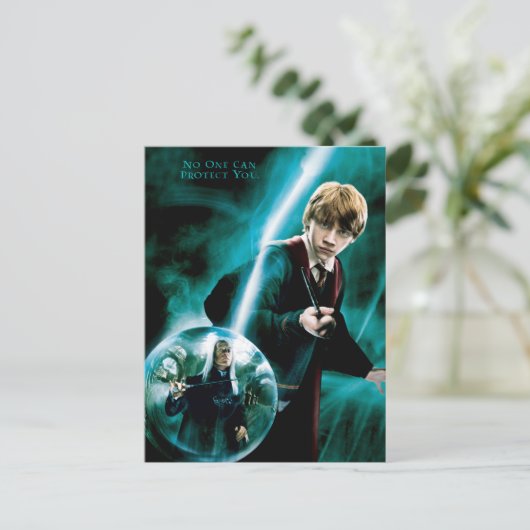 Ron Weasley und Lucius Malfoy Postkarte (Stehend Vorderseite)