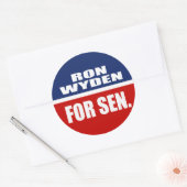 RON WYDEN FOR SENATE RUNDER AUFKLEBER (Umschlag)