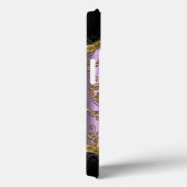 Rona Damasked Elegant Monogram Case-Mate iPhone Hülle (Rückseite / Rechts)