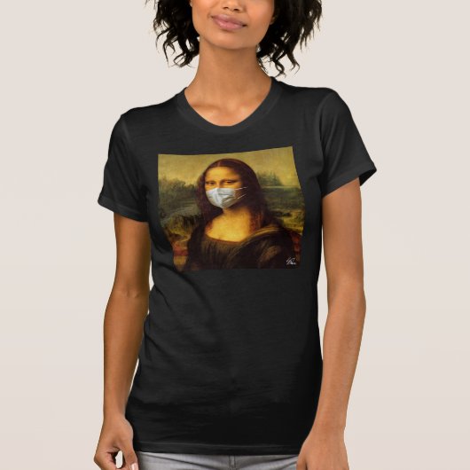 "Rona Mona" Masked Mona Lisa T-Shirt (Vorderseite)