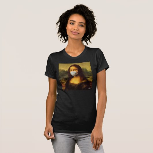 "Rona Mona" Masked Mona Lisa T-Shirt (Vorne ganz)