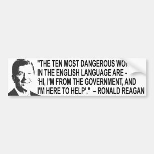 Ronal Reagan Zitat-Autoaufkleber Autoaufkleber
