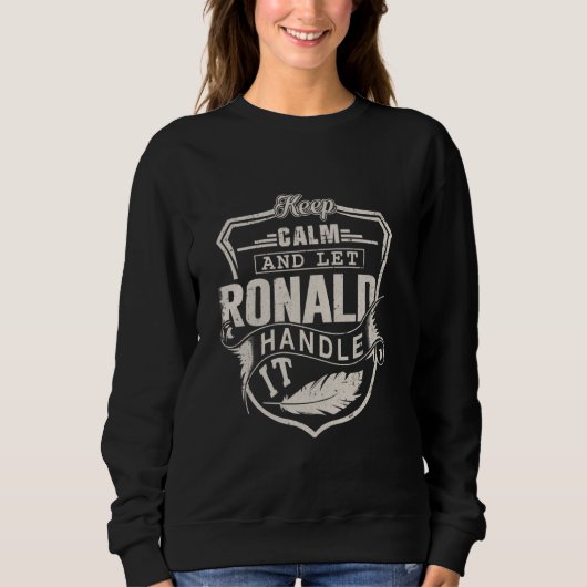 Ronald First Name Shirt Ronald Name Birthday (Vorderseite)