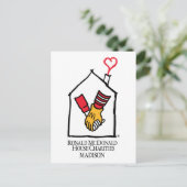 Ronald McDonald Hands Postkarte (Stehend Vorderseite)