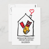 Ronald McDonald Hands Postkarte (Vorne/Hinten)