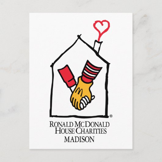 Ronald McDonald Hands Postkarte (Vorderseite)