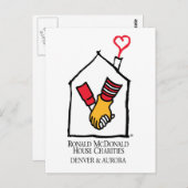 Ronald McDonald Hands Postkarte (Vorne/Hinten)