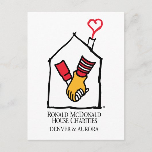 Ronald McDonald Hands Postkarte (Vorderseite)