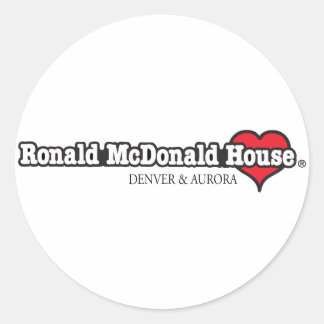 Ronald McDonald Heart Runder Aufkleber