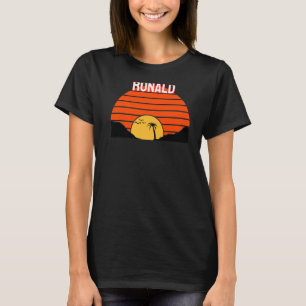 Ronald Palm Tree Sunset Retro Vintage Sanddünen T-Shirt