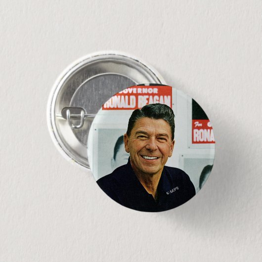 Ronald Reagan Button (Vorne & Hinten)