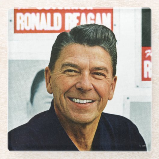 Ronald Reagan Glasuntersetzer (Vorderseite)