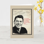 Ronald Reagan Zitat Karte (Gelbe Blume)