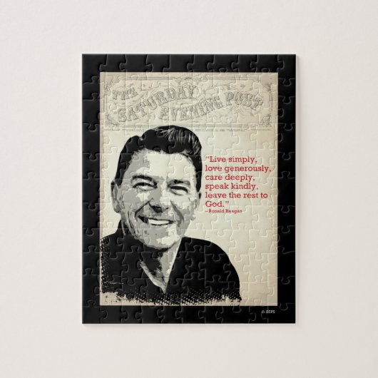 Ronald Reagan Zitat Puzzle (Vertikal)