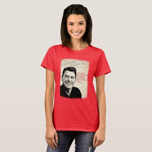 Ronald Reagan-Zitat T-Shirt (Vorne ganz)