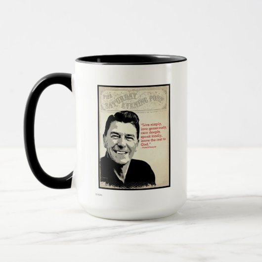 Ronald Reagan-Zitat Tasse (Links)