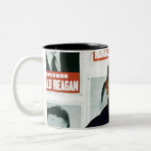Ronald Reagan Zweifarbige Tasse (Links)