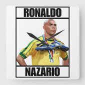 Ronaldo Quadratische Wanduhr (Vorderseite)