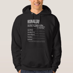 Ronaldo Servieren von Kalorien mit dem Etikett für Hoodie