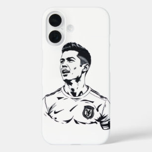 Ronaldo Sketch Art Design - Mobile Abdeckung iPhone 16 Hülle