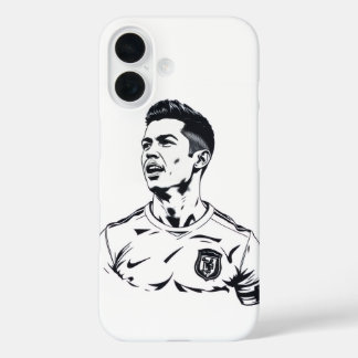 Ronaldo Sketch Art Design - Mobile Abdeckung iPhone 16 Hülle
