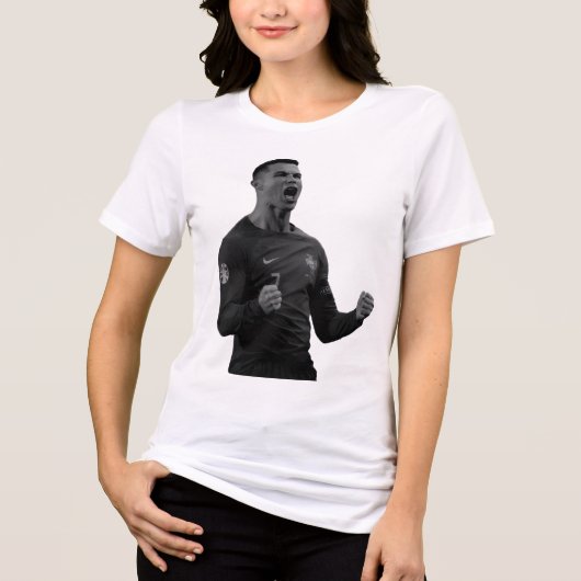 Ronaldo T-Shirt Tri-Blend Shirt (Vorderseite)