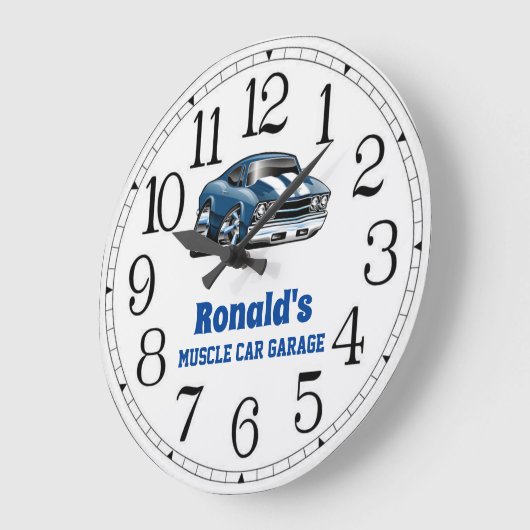 Ronald's 69 Muscle Car Large Clock Große Wanduhr (Winkel)