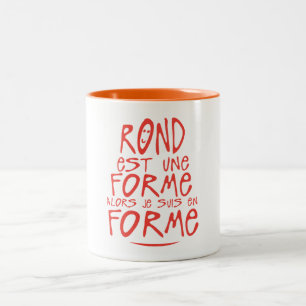 Rond ist Form Zweifarbige Tasse