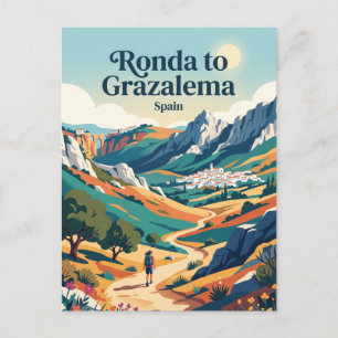 Ronda nach Grazalema Spanien Postkarte