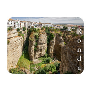 Ronda. Schlucht. Stadt. Leute Magnet