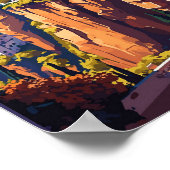 Ronda Spain Vintage Illustration Poster (Ecke)