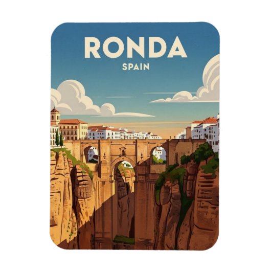 Ronda Spanien Reise Magnet (Vertikal)