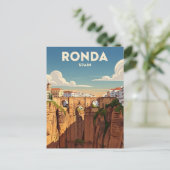 Ronda Spanien Reise Postkarte (Stehend Vorderseite)