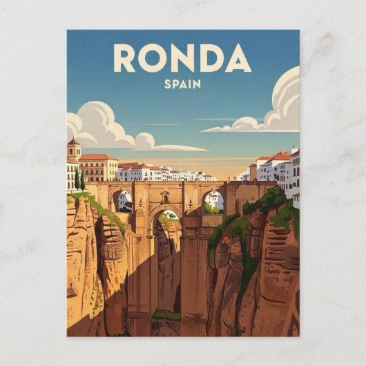 Ronda Spanien Reise Postkarte (Vorderseite)