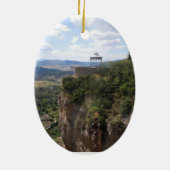 Ronda, Spanien - Weihnachtsverzierung Keramikornament (Hinten)