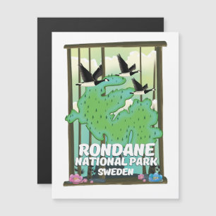 Rondane Nationalpark Schweden Magnetkarte
