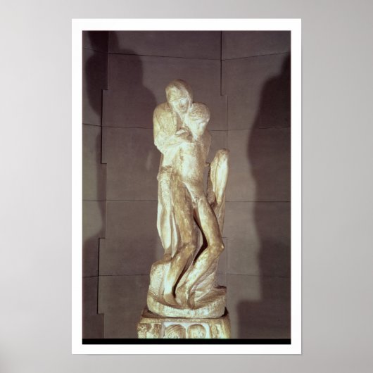 Rondanini Pieta, 1564 (Marmor) (siehe auch 55601) Poster (Vorne)