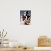 Rondanini Pieta, Detail der Köpfe Christi Poster (Küche)