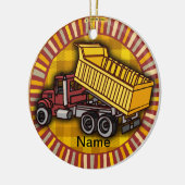 Rondo Dump Truck Keramik Ornament (Links)