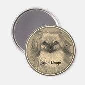 Rondo Pekingese Hundemagnet Magnet (Vorderseite/Rückseite)
