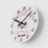 Rondo Persian Cat clock Runde Wanduhr (Winkel)