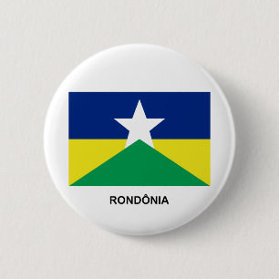 Rondônia, Brasilien-Flagge Button