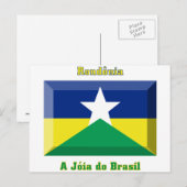 Rondônia Flag Gem Postkarte (Vorne/Hinten)