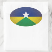 Rondonia Ovaler Aufkleber (Tasche)