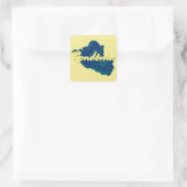 Rondonia Quadratischer Aufkleber (Tasche)