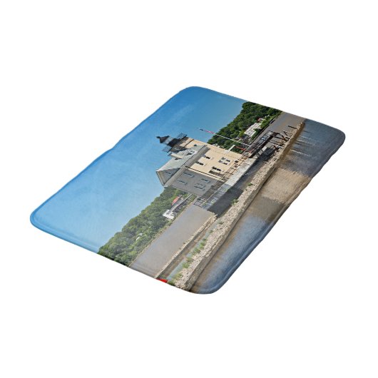 Rondout Creek Lighthouse, New York Bath Mat Badematte (Schrägansicht)