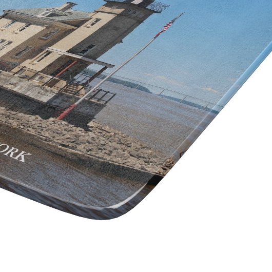 Rondout Creek Lighthouse, New York Cutting Board Schneidebrett (Ecke)